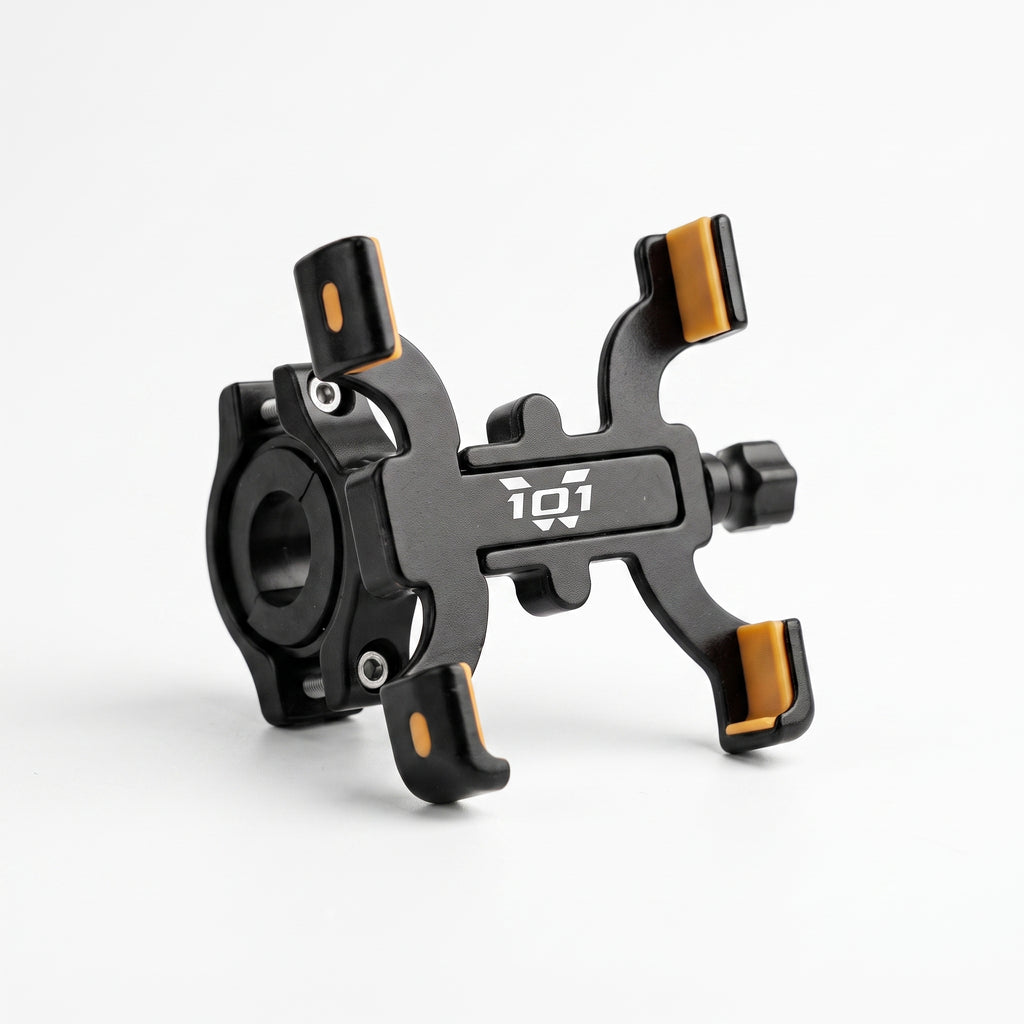 Soporte para Móvil 101 WAY – Aluminio Alloy, Giro 360° para Moto, Bicicleta y Patinete