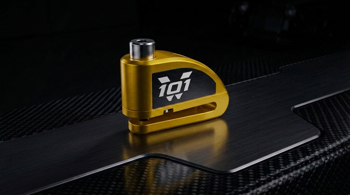 CANDADO DE DISCO CON ALARMA 101 Way - 110 dB Zinc Alloy